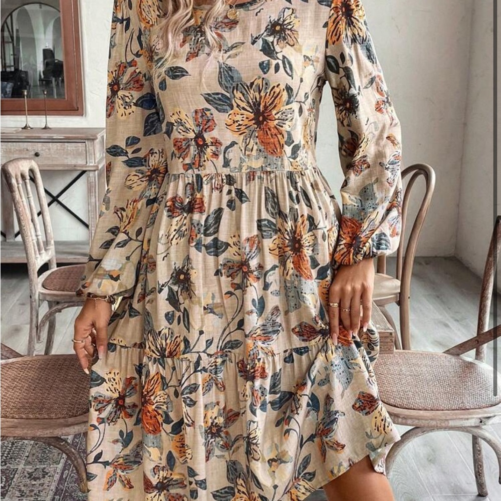 Floral Long Sleeve Dress